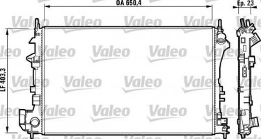 Купить 732879 Valeo Радиатор охлаждения двигателя Signum 1.8