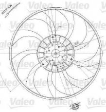 Купить 698412 Valeo Вентилятор охлаждения Opel