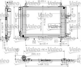Купить 817524 Valeo Радиатор кондиционера Peugeot 307