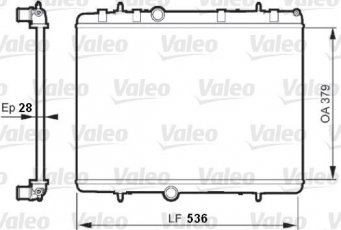 Купить 735608 Valeo Радиатор охлаждения двигателя Peugeot 2008