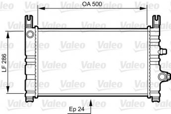 Купити 731299 Valeo Радіатор охолодження двигуна Фієста (3, 4) (1.2, 1.6, 1.8)
