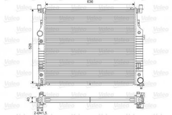 Купить 701569 Valeo Радиатор охлаждения двигателя М Класс W164 (3.0, 5.0, 5.5)