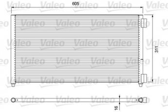 Купить 818017 Valeo Радиатор кондиционера Добло (1.3 JTD, 1.3 JTD 16V, 1.9 JTD)