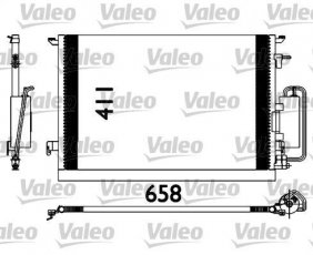 Купити 817647 Valeo Радіатор кондиціонера Signum (1.8, 2.2 direct, 3.2 V6)
