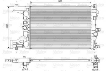 Купити 701594 Valeo Радіатор охолодження двигуна Astra J (1.4, 1.6)