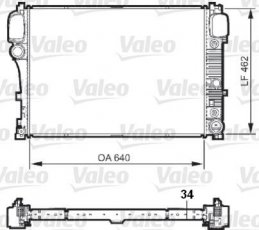 Купити 735299 Valeo Радіатор охолодження двигуна Mercedes 221 (4.0, 4.7, 5.5, 6.0)