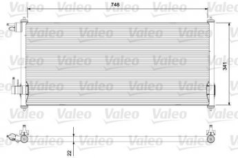 Купить 814383 Valeo Радиатор кондиционера Tourneo Connect (1.8 16V, 1.8 TDCi)