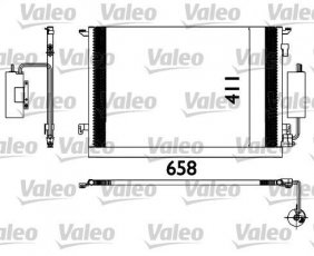 Купить 817648 Valeo Радиатор кондиционера Opel