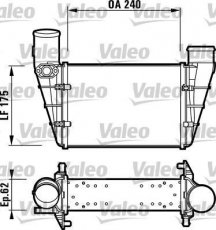 Купити 817625 Valeo Інтеркулер Ауді А4 Б5 (1.8, 1.9, 2.8)