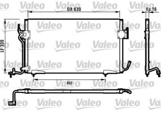 Купить 817042 Valeo Радиатор кондиционера Peugeot