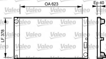 Купить 735036 Valeo Радиатор охлаждения двигателя