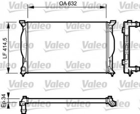 Купити 732963 Valeo Радіатор охолодження двигуна Audi A6 C5 2.0
