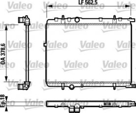 Купити 732890 Valeo Радіатор охолодження двигуна Berlingo (1.1, 1.4, 1.6)