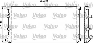 Купить 732798 Valeo Радиатор охлаждения двигателя