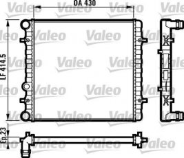 Купити 731607 Valeo Радіатор охолодження двигуна Golf 4 1.4 16V