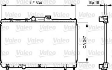 Купити 731441 Valeo Радіатор охолодження двигуна Селіка 1.8 i 16V