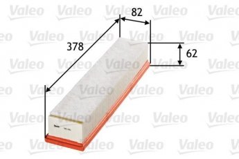 Купить 585180 Valeo Воздушный фильтр (угловой) Рено