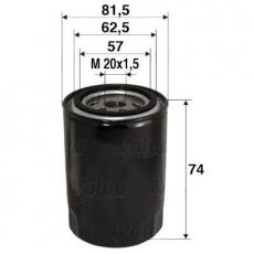 Купить 586017 Valeo Масляный фильтр (накручиваемый) Elantra (1.6, 1.8, 2.0)