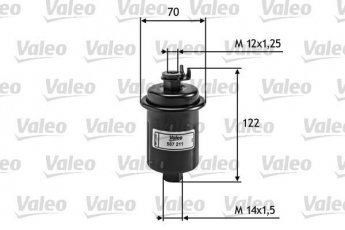 Купить 587211 Valeo Топливный фильтр (накручиваемый) Carina 2.0
