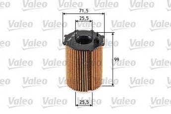 Купить 586500 Valeo Масляный фильтр (фильтр-патрон) Джампи (1.6 HDi 90 16V, 1.6 HDi 90 8V)