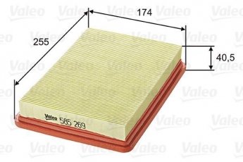 Купить 585269 Valeo Воздушный фильтр (угловой) Церато (1.6, 2.0)