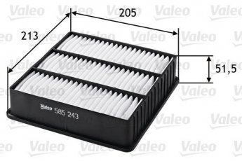 Купить 585243 Valeo Воздушный фильтр  Galant 8 2.0 TDI