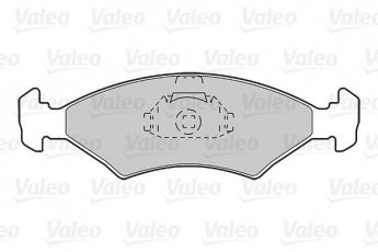 Тормозная колодка 301212 Valeo – передние без датчика износа фото 2