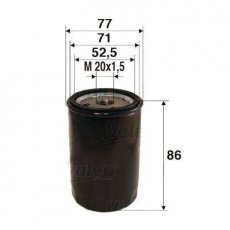 Купить 586027 Valeo Масляный фильтр (накручиваемый) Espace (1, 2, 3)