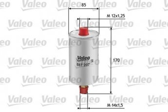 Купить 587207 Valeo Топливный фильтр  Audi 80