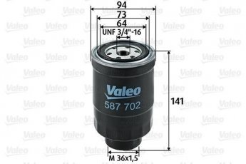 Купити 587702 Valeo Паливний фільтр (накручуваний) Санні (1.7 D, 2.0 D)