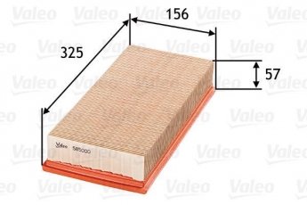 Купить 585000 Valeo Воздушный фильтр  Пежо 405 (1.6, 1.8, 1.9)