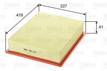 Купить 585123 Valeo Воздушный фильтр  Вито 638 (2.0, 2.3, 2.8)