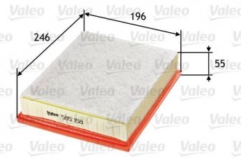 Купити 585158 Valeo Повітряний фільтр  Лагуна 3 (1.5, 2.0)