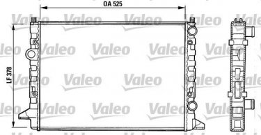 Купити 731007 Valeo Радіатор охолодження двигуна Passat (B3, B4, B5) (1.6, 1.8, 1.9, 2.0)