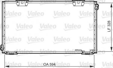 Купити 818104 Valeo Радіатор кондиціонера Celica (1.8, 2.0)