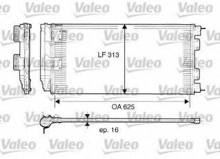 Купити 817549 Valeo Радіатор кондиціонера Freelander (2.0 Td4, 2.5 V6)