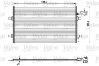 Купить 814323 Valeo Радиатор кондиционера Volvo S40 2 (1.6, 1.8, 2.0)