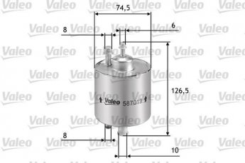 Купить 587019 Valeo Топливный фильтр  Vaneo