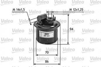 Купить 587203 Valeo Топливный фильтр (накручиваемый) Honda