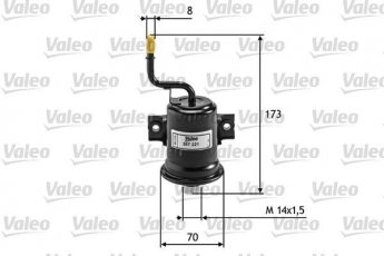 Купить 587221 Valeo Топливный фильтр (накручиваемый) Corolla (110, 120, 140, 150) (1.4, 1.6, 1.8)