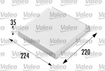 Купить 698657 Valeo Салонный фильтр (тонкой очистки) Джампи (1.9, 2.0)