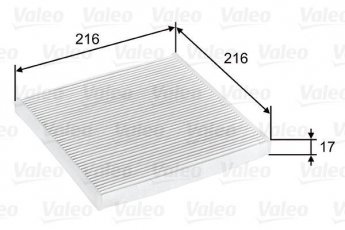 Купить 698796 Valeo Салонный фильтр (тонкой очистки) Avensis (2.0 D-4D, 2.0 VVT-i)