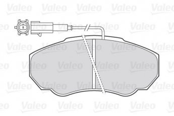 Тормозная колодка 301568 Valeo – передние с датчиком износа фото 2