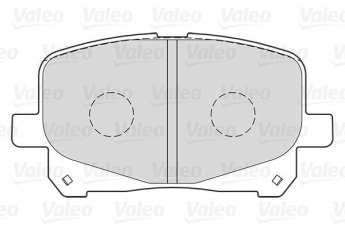 Тормозная колодка 301025 Valeo – передние без датчика износа фото 2