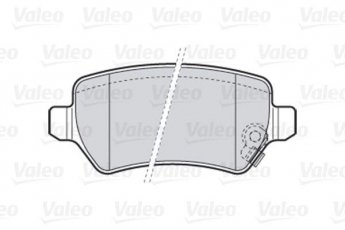 Тормозная колодка 301584 Valeo – задние вкл. датчик износа, с звуковым предупреждением износа фото 2