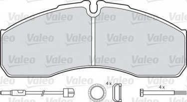 Тормозная колодка 541663 Valeo – передние с датчиком износа фото 5