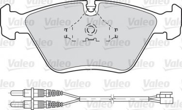 Купить 598281 Valeo Тормозные колодки передние Peugeot 605 (3.0, 3.0 SV 24, 3.0 V6) с датчиком износа