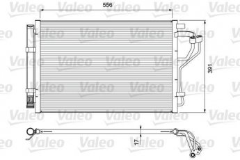 Купить 814394 Valeo Радиатор кондиционера Hyundai i30 (1.4, 1.6, 1.6 GDI)