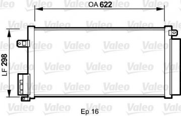 Купить 818192 Valeo Радиатор кондиционера Opel