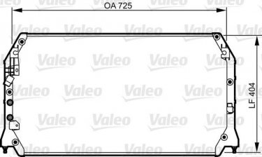 Купити 814283 Valeo Радіатор кондиціонера Камрі 20 (2.2, 3.0 24V)